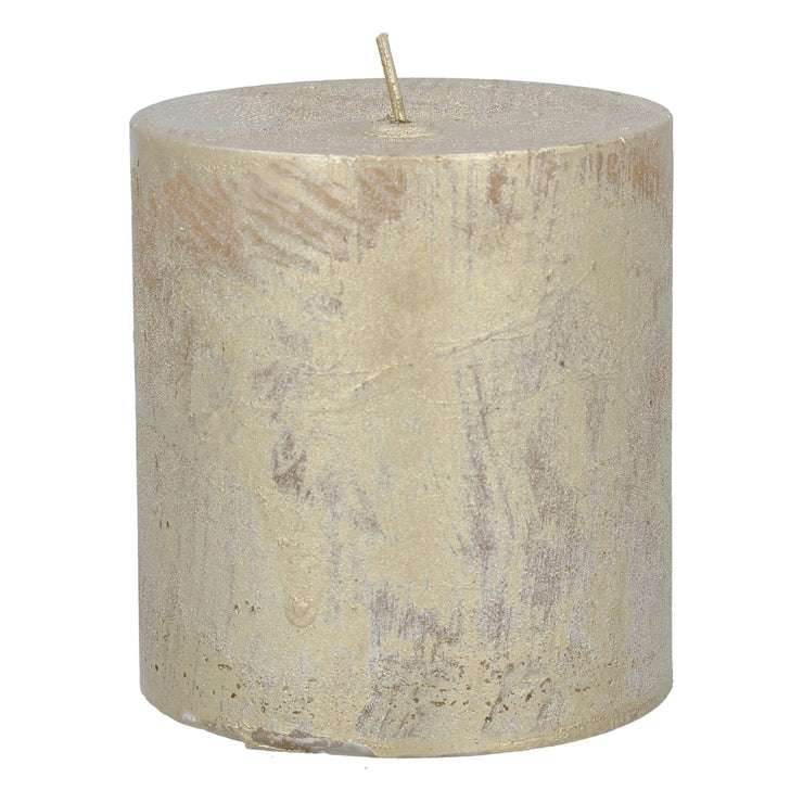 Large Pillar Candle - Gold