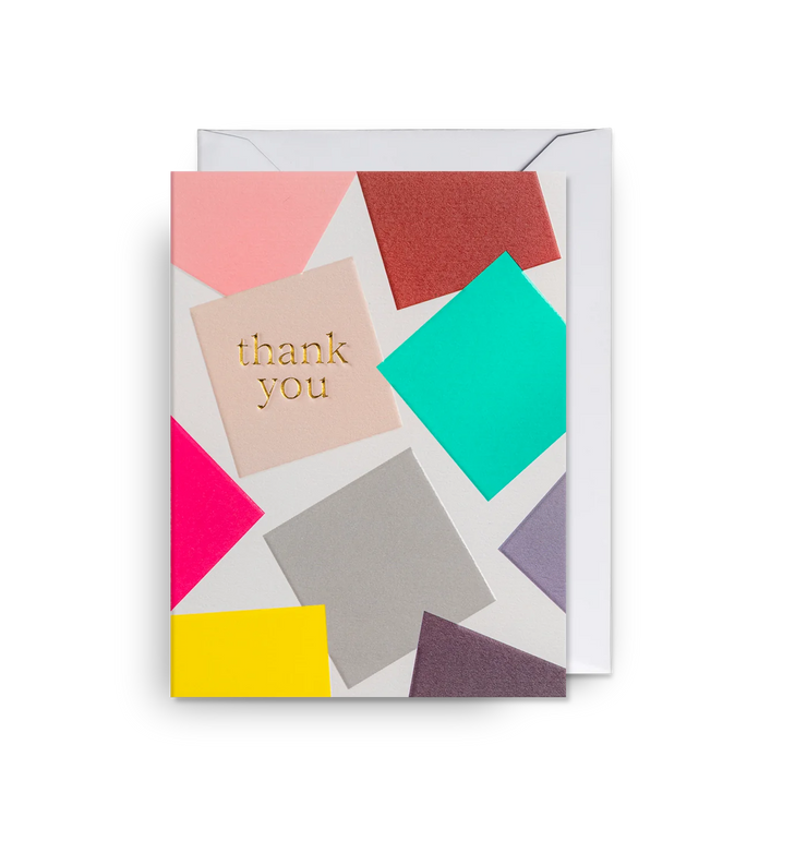 Mini Geometric Shapes Thank You Card