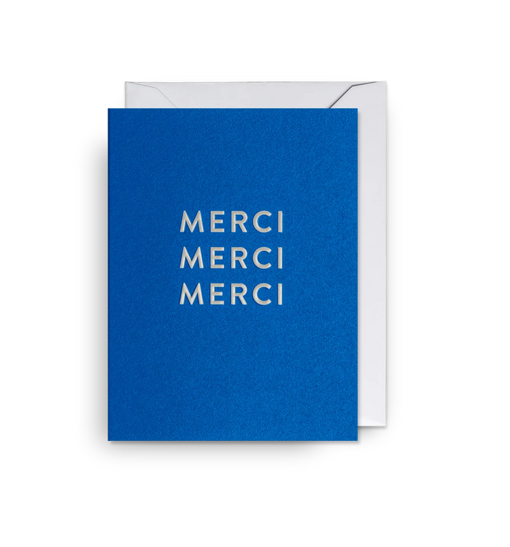 Mini Merci Merci Merci Card - Pack of 5