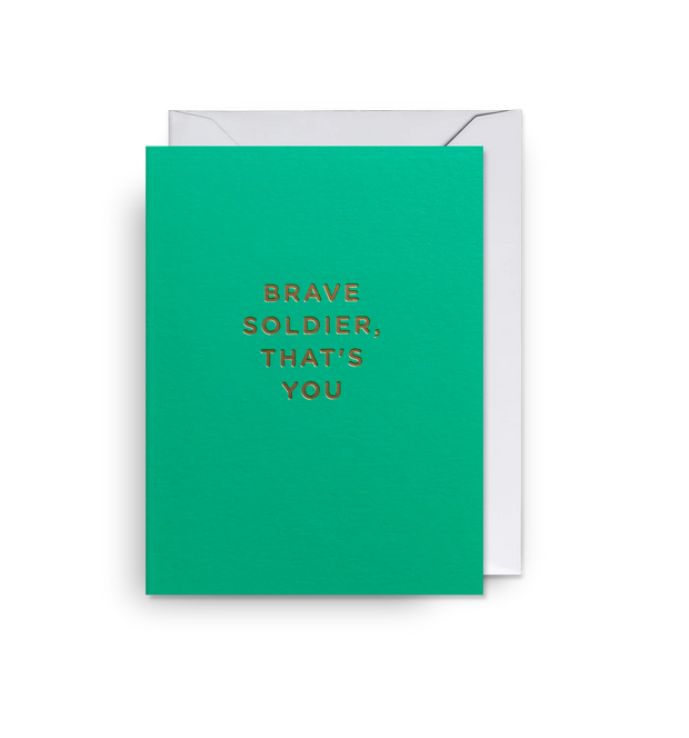 Mini Brave Soldier Card