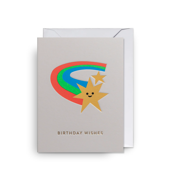 Mini Birthday Wishes Shooting Star Card