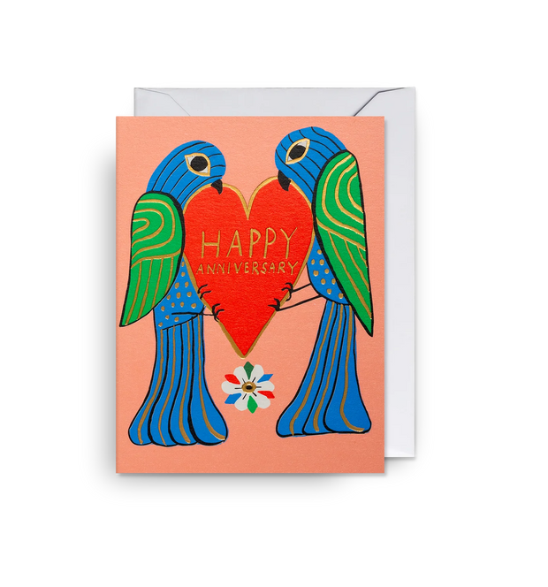 Mini Anniversary Two Birds Card
