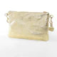 Cody Leather Metallic Clutch