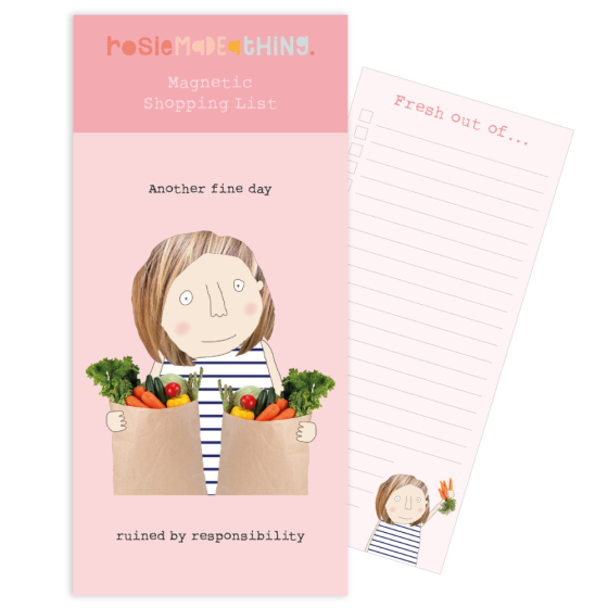 Rosie Made A Thing Magnetic Shopping List - Fine Day Ruined