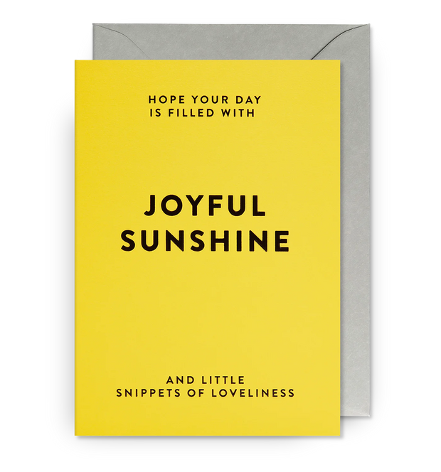 Joyful Sunshine Birthday Card