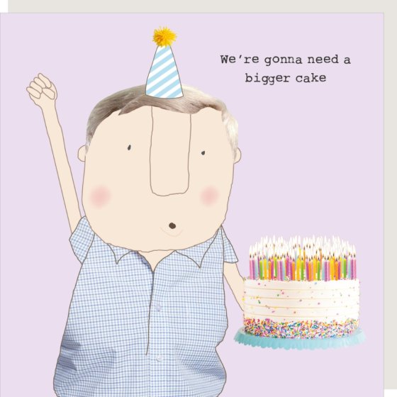 Rosie Made A Thing Bigger Cake Card