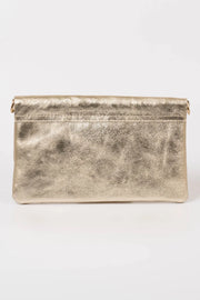 Britta Metallic Clutch in Silver or Gold
