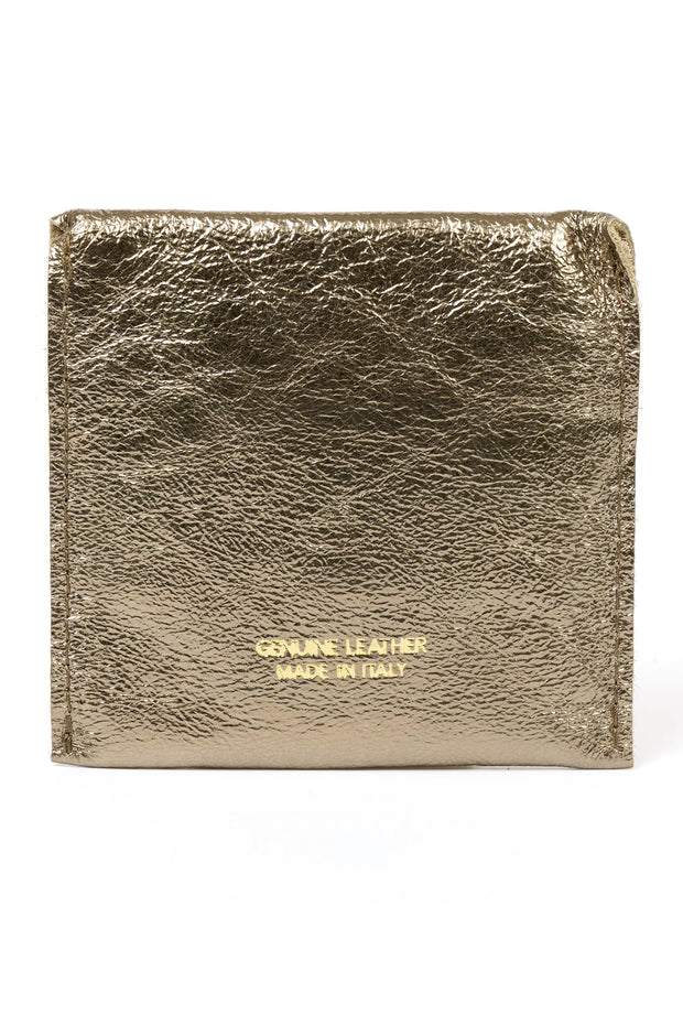 Metallic Leather Card Holder