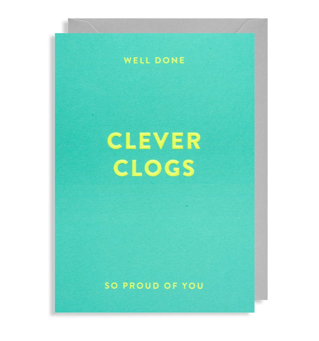 Well Done Clever Clogs Card