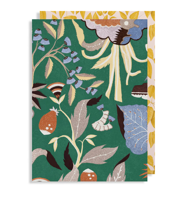 Tapis Green Botanical Greeting Card