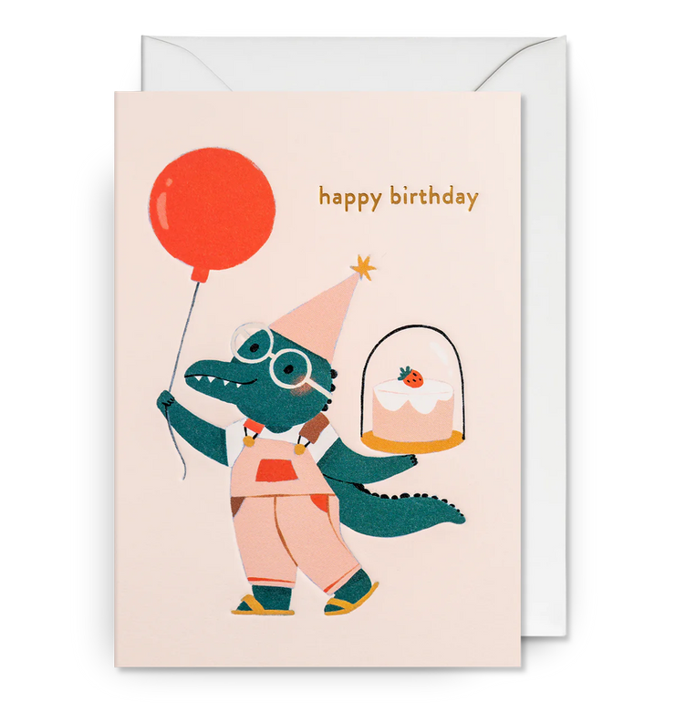 Happy Birthday Crocodile Card