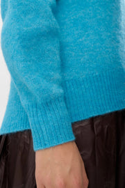 Numph Nuriette V Neck Aquarius Jumper