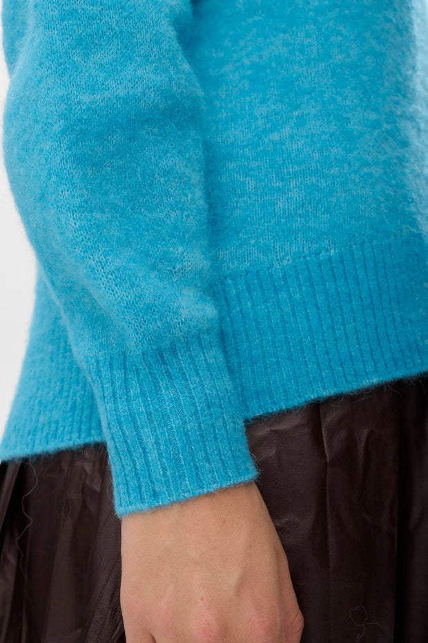 Numph Nuriette V Neck Aquarius Jumper