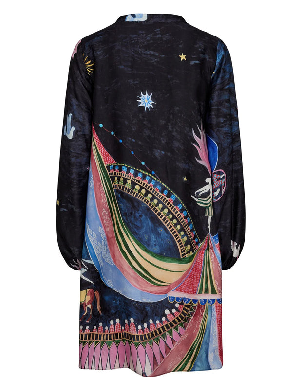 Numph Nustarla Short Dress - Obsidian