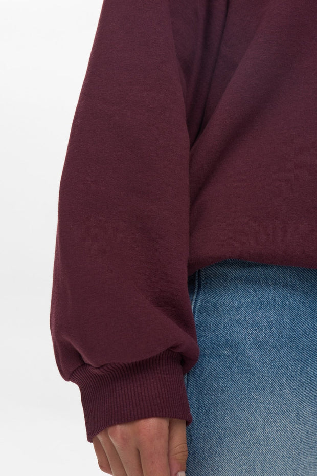 Numph Nubissa Oversized Sweatshirt - Winetasting