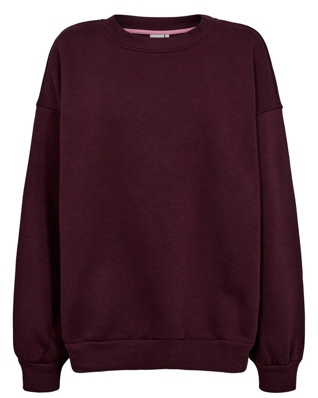 Numph Nubissa Oversized Sweatshirt - Winetasting