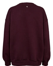 Numph Nubissa Oversized Sweatshirt - Winetasting
