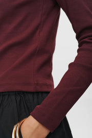 Numph Nuriley Long Sleeved Tee - Winetasting