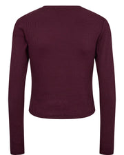 Numph Nuriley Long Sleeved Tee - Winetasting