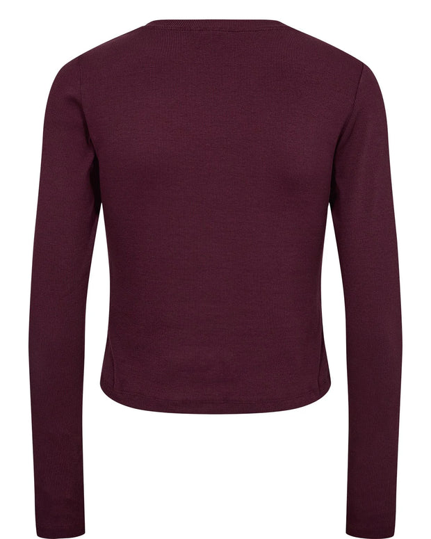 Numph Nuriley Long Sleeved Tee - Winetasting