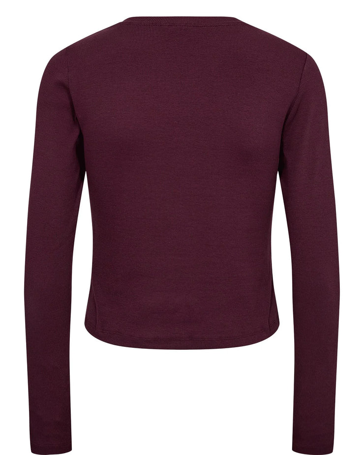 Numph Nuriley Long Sleeved Tee - Winetasting
