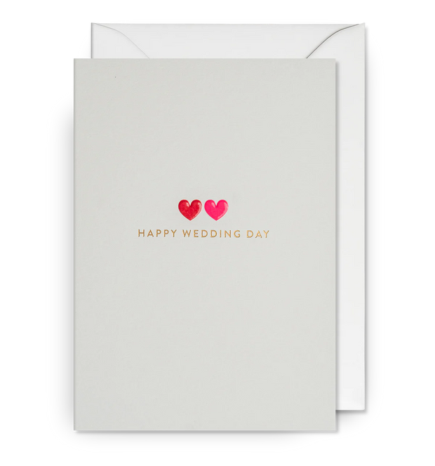 Happy Wedding Day Hearts Card