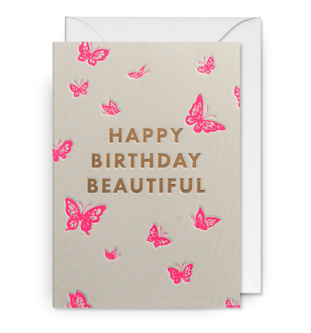 Butterflies Happy Birthday Beautiful Card