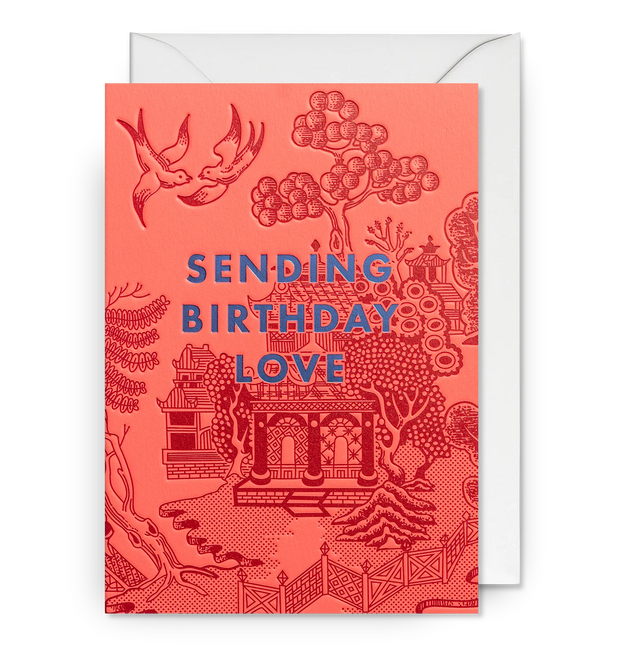 Willow Sending Birthday Love Card