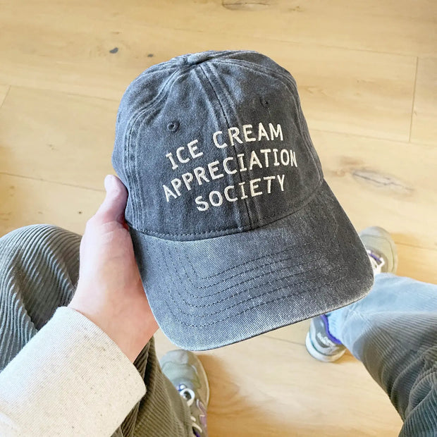 Baseball Cap - Ice Cream Appreciation Society - Grey