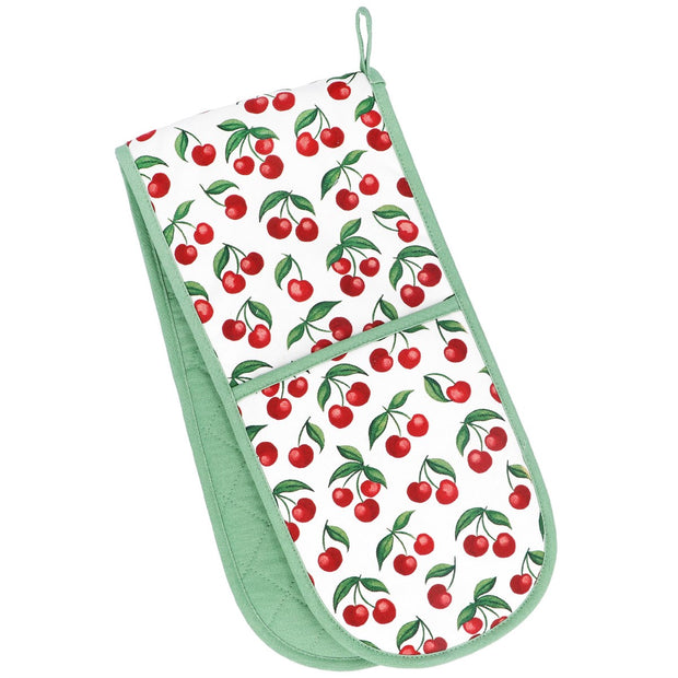 Cherries Double Oven Glove