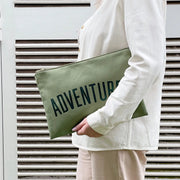 Adventures Extra Large Olive Pouch