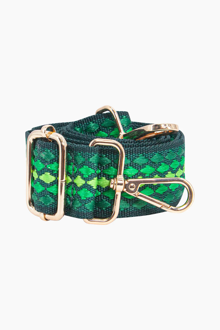 Hayden Woven Bag Strap - Green or Red