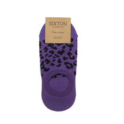 Sixton Leopard Print Trainer Socks