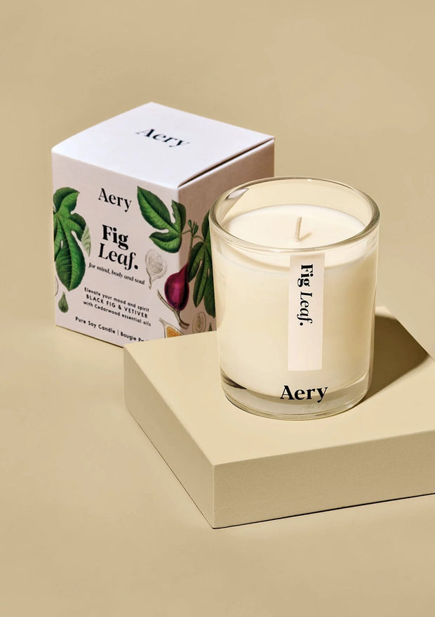 Aery Votive Mini Candle - Fig Leaf