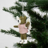 A World of Craft Felted Ornament - Angel Bear