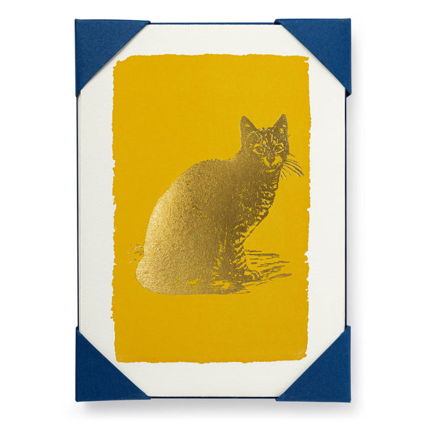 Archivist Gold Cat Note Card Pack