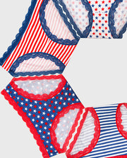 Stripe & Stare Original Knickers Box of 4 - American Flag