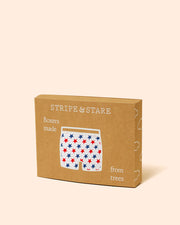 Stripe & Stare Unisex Boxer Shorts - American Flag Stars