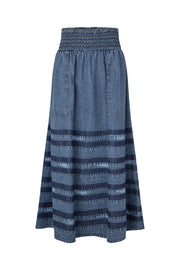 Lollys Laundry Denim Blue Amond Skirt