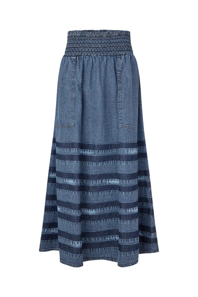 Lollys Laundry Denim Blue Amond Skirt