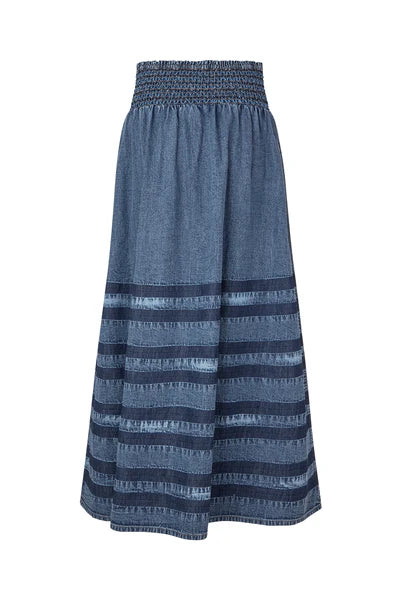 Lollys Laundry Denim Blue Amond Skirt