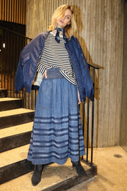 Lollys Laundry Denim Blue Amond Skirt