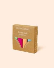 Stripe & Stare Thong Box of 4 - Art Brights