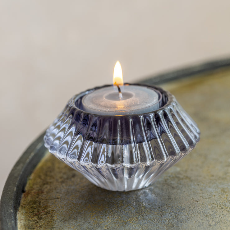 Glass Candleholder Duo - Small