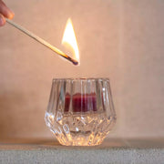 Glass Candleholder Duo - Clear