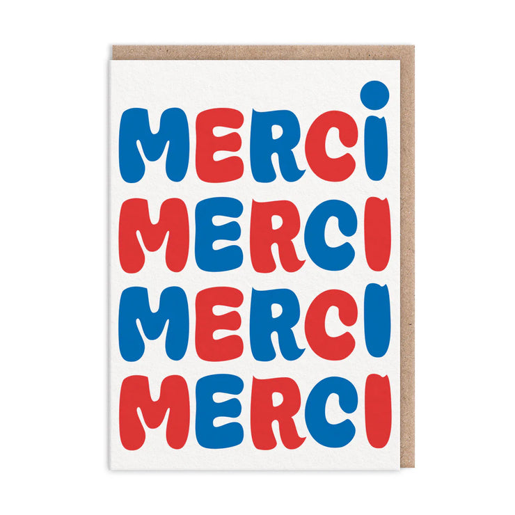 Merci Merci Merci Greeting Card