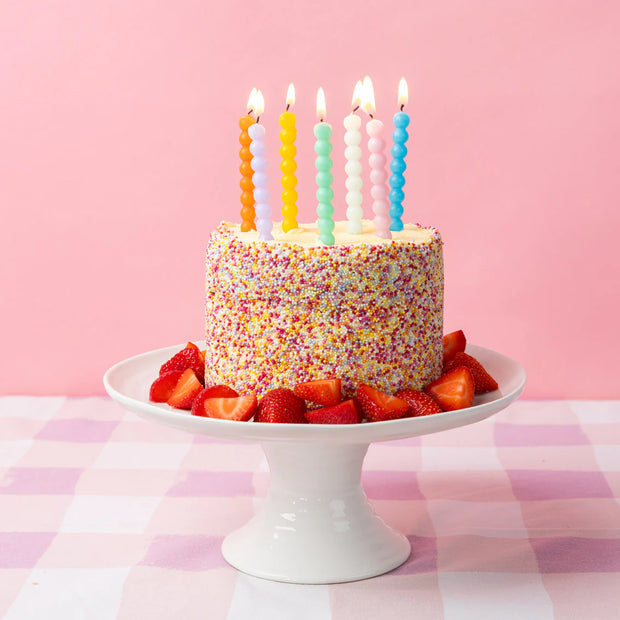 Colourful Bobble Cake Candles