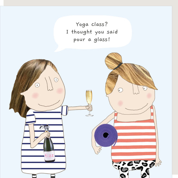Rosie Made A Thing Yoga Class Card