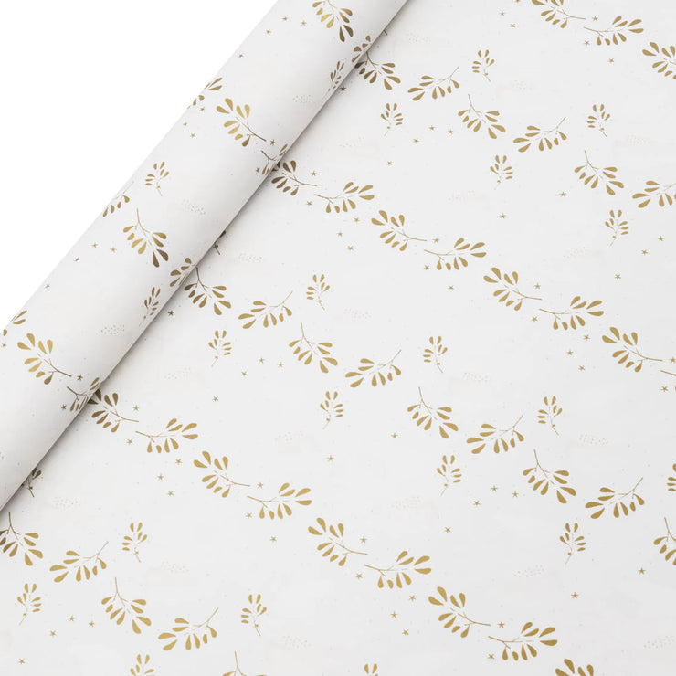 Mistletoe Recycled Wrapping Paper - 3m