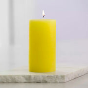 Rustic Pillar Candles - Lemon